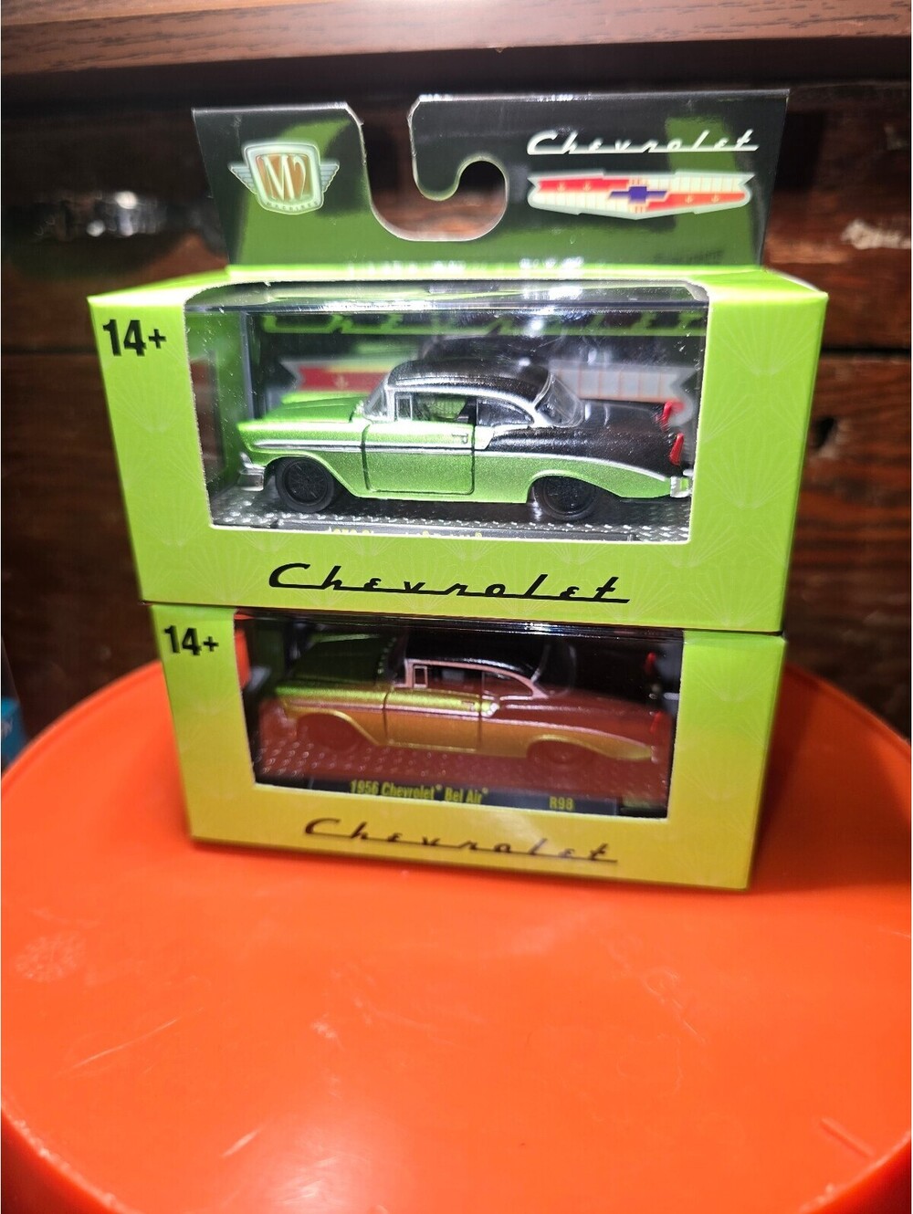 M2 Machines 1956 Chevrolet Bel Air Green Black 1:64 Diecast 32600 R98